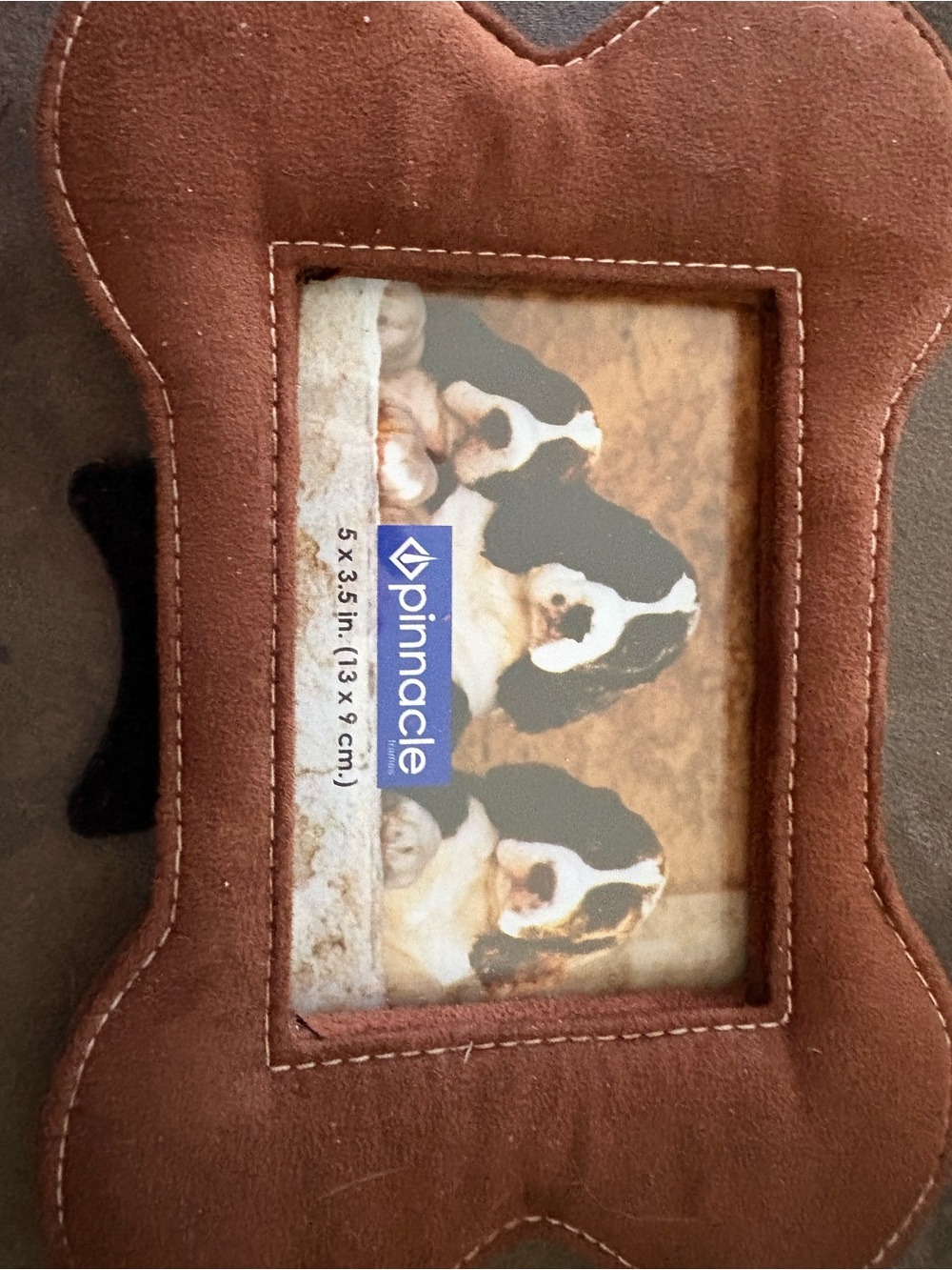 New Brown Bone-Shaped Pet Photo Frame and signs.